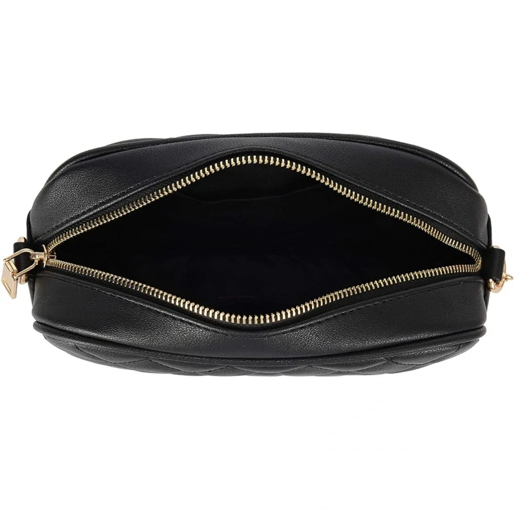 Lola Mae black quilted crossbody / shoulder bag - Picture 3 of 11